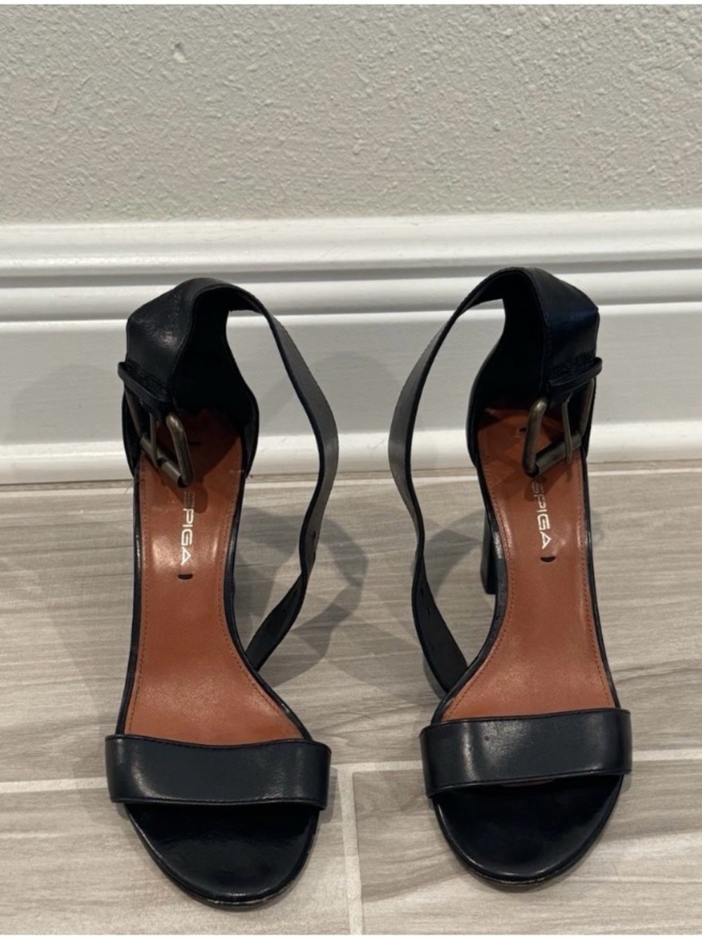 Black Women’s Open-Toe Slingback Heels Size EU 36 US 6M All Season